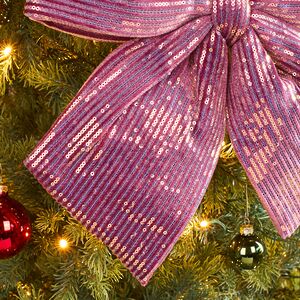 Бант на елку Splendente 40*36 см, розовый Koopman фото 3