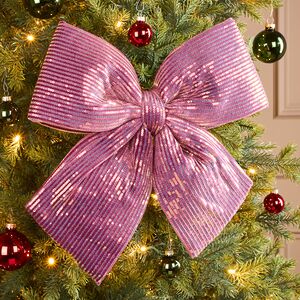 Бант на елку Splendente 40*36 см, розовый Koopman фото 1
