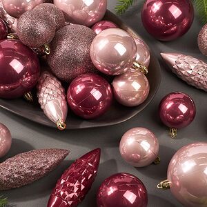 Набор пластиковых шаров Charmic - Ягодная Карамель 5-12 см, 31 шт Koopman фото 3