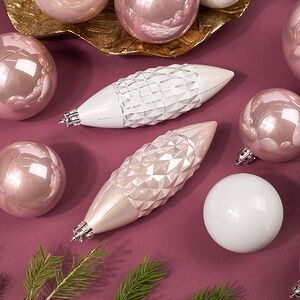 Набор пластиковых шаров Charmic - Жемчужная Роза 5-12 см, 31 шт Koopman фото 5