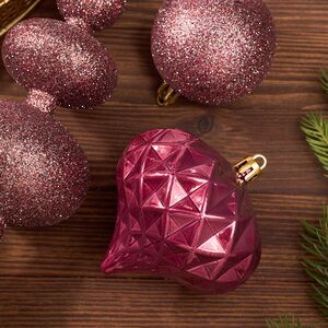 Набор пластиковых шаров с верхушкой Сен-Дени - Ягодная Карамель, 19 шт Koopman фото 4