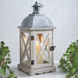 Подсвечник фонарь Розелли 41*16 см белый Koopman фото 1