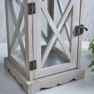 Подсвечник фонарь Розелли 41*16 см белый Koopman фото 3