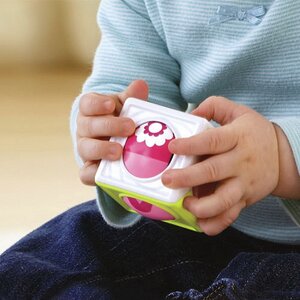 Развивающая игрушка Волшебные кубики, 4 шт, сиренево-розовый Fisher Price (Фишер Прайс) фото 3
