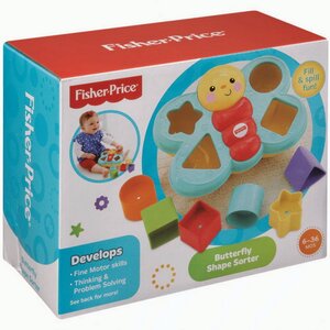 Сортер Бабочка, 20 см Fisher Price фото 7