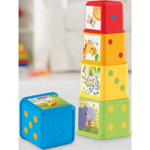 Развивающая игра Складывающиеся стаканчики - Веселые животные Fisher Price фото 4