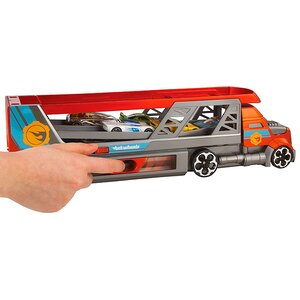 Автовоз - пускатель Hot Wheels 51*13*9 см 3 машинки Mattel фото 2