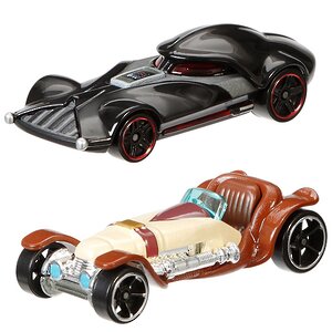 Набор машинок Звездные войны: Дарт Вейдер и Оби-Ван Кеноби 1:64 (Hot Wheels) Mattel фото 1