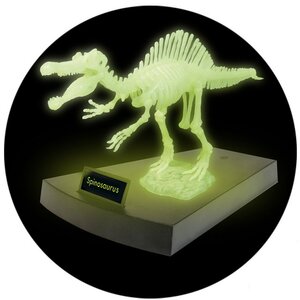 Сборная модель Светящийся скелет Спинозавра, 32*16 см Geoworld фото 2