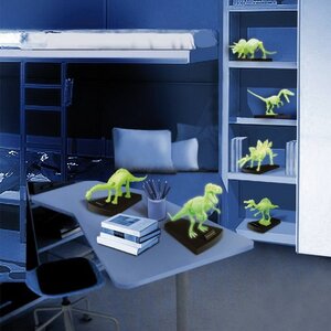 Сборная модель Светящийся скелет Спинозавра, 32*16 см Geoworld фото 4