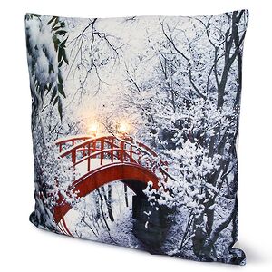 Декоративная подушка с лампочками Mystery Bridge 45*45 см, на батарейках Peha (Пеха) фото 3