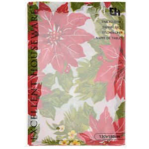 Новогодняя скатерть Алые Пуансеттии 180*130 см Koopman фото 3