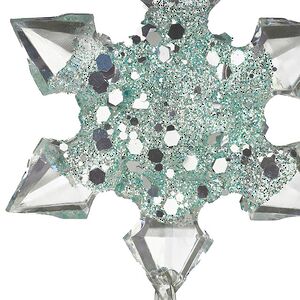 Набор елочных игрушек Снежинки Blumendorfo 21 см голубые, 3 шт, подвеска Kurts Adler фото 6
