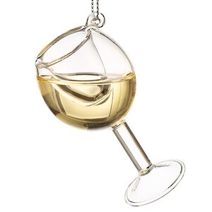 Елочная игрушка Бокал Шабли 7 см, стекло, подвеска Kurts Adler фото 3
