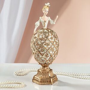 Декоративная шкатулка-яйцо Принцесса Анна из Розенборга 21 см