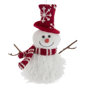 Елочная игрушка Снеговик Джерри - Snow Party 22 см, подвеска Kurts Adler фото 1