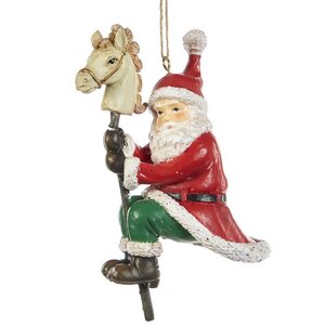 Елочная игрушка Санта-Клаус - Назад в детство 12 см, подвеска