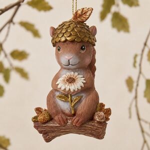 Елочная игрушка Бельчонок Рони 9 см, подвеска
