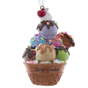 Елочная игрушка Пирожное Nuage de Creme - Elf Cooks 8 см