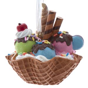 Елочная игрушка Пирожное Plaisir de Framboise - Elf Cooks 8 см