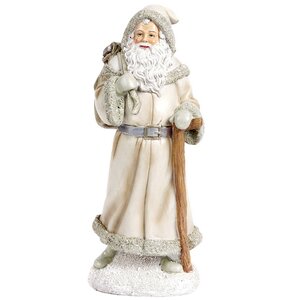 Новогодняя фигурка Зимняя Нежность: Дед Мороз 26 см с посохом и подарками Goodwill фото 1