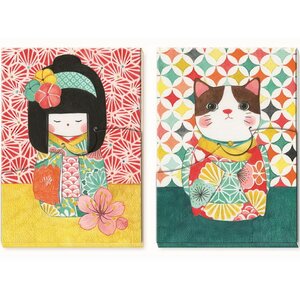 Набор блокнотов для записей Миса 19 см, 2 шт по 30 листов Djeco фото 1