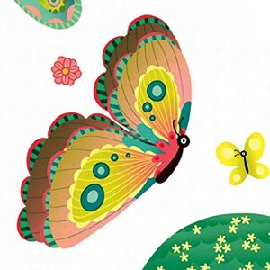 Детские многоразовые наклейки на окна Бабочки в саду, 51 шт Djeco фото 4