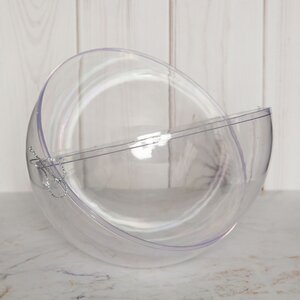 Разъемный пластиковый шар Sfera Chiaro 15 см Due Esse Christmas фото 1