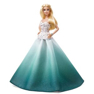 Коллекционная кукла Барби - Праздничная в зеленом платье 29 см Mattel фото 1