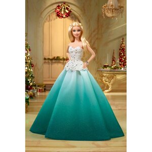 Коллекционная кукла Барби - Праздничная в зеленом платье 29 см Mattel фото 3