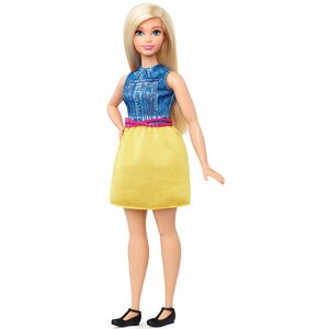 Кукла Барби Игра с Модой - Пышная в джинсовом жилете 29 см Mattel фото 3