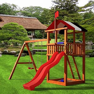 Детская игровая площадка Амстердам для улицы, дерево Самсон фото 2