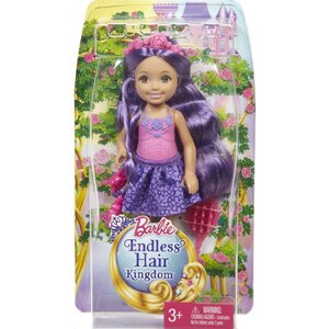 Кукла Челси - сестра Барби с длинными фиолетовыми волосами 12 см Mattel фото 3