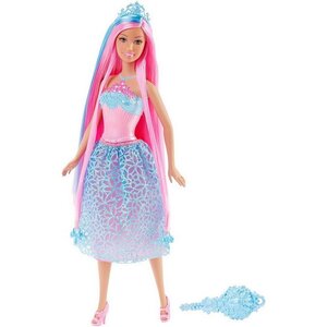Кукла Барби - Принцесса с длинными розовыми волосами 29 см Mattel фото 1