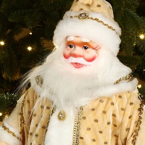 Фигура Дед Мороз - Царская зима 50 см, в золотом кафтане Коломеев фото 2
