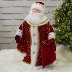 Фигура Дед Мороз - Царская зима 50 см, в красном кафтане Коломеев фото 2