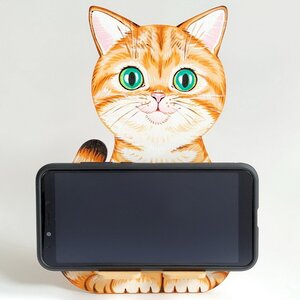 Набор для творчества-раскраска Подставка для телефона - Котик Раскрась и подари фото 2