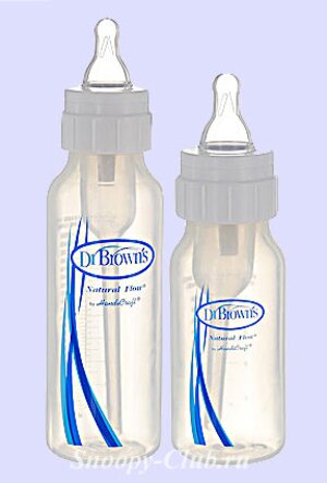 Набор из 2 стандартных бутылочек Dr.Brown's, 237мл/120 мл (ПП) Dr. Brown's фото 1