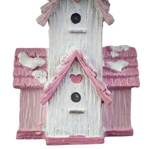 Елочная игрушка Птичка Маролла - Розвый Домик 10 см Kurts Adler (Куртс Адлер) фото 7