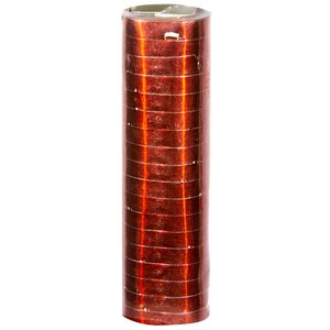Блестящий серпантин из фольги, 18 колец, 4 м красный