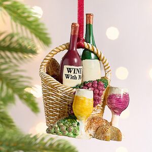 Елочная игрушка Винная Корзинка - Wine with Me 8 см, подвеска Kurts Adler фото 4