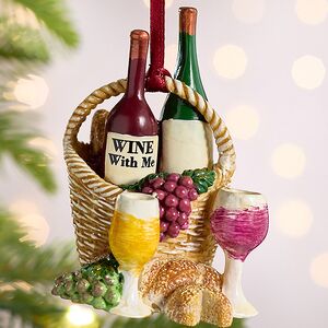 Елочная игрушка Винная Корзинка - Wine with Me 8 см, подвеска Kurts Adler фото 2
