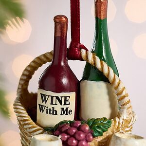 Елочная игрушка Винная Корзинка - Wine with Me 8 см, подвеска Kurts Adler фото 3