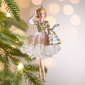 Елочная игрушка Модница Диана - Шоппинг в Лондоне 15 см, подвеска