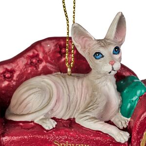 Елочная игрушка Кот Сфинкс на софе 9 см Kurts Adler (Куртс Адлер) фото 2
