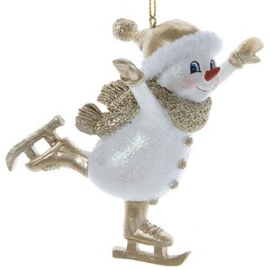 Елочная игрушка Снеговик Фламбо: Twizzle 11 см, подвеска
