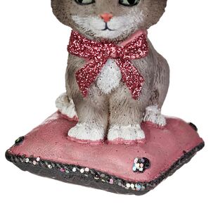 Елочная игрушка Котенок Мурзик в шляпе, 8 см Kurts Adler фото 4
