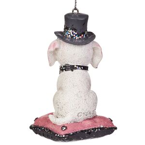 Елочная игрушка Щенок Рокси в шляпе, 8 см Kurts Adler фото 6