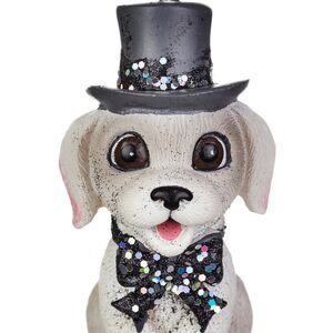 Елочная игрушка Щенок Рокси в шляпе, 8 см Kurts Adler фото 2