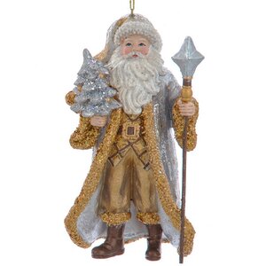 Елочная игрушка Санта с елочкой: Berceuse 13 см, подвеска